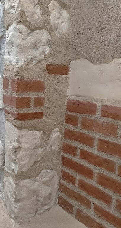 réalisation en chaux et eau forte